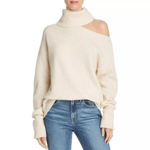 Paige wool blend asymmetric sweater size small